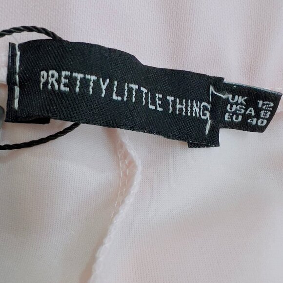 PrettyLittleThing Women's Light Pink Cigrette CrepeTrousers Pants 8 NWT - Picture 7 of 10